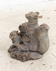 Squirrel Family Garden Ornament
