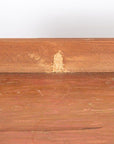 Antique English Country Buffet Cabinet with Original Red Paint