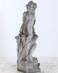 Limestone Garden Figure of Standing Neptune or Poseidon, Denmark circa 1930–50