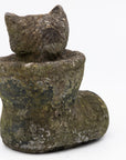 Composite Stone Kitten in Boot Garden Ornament, English 20th Century