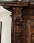 Monumental 18th Century Baroque Italian Walnut Armoire
