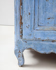 Blue Painted French Buffet, Mid 19th C.