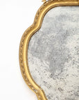 19th Century French Giltwood Mirror with Bow Crown