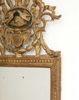 Mirror with lovebird crown