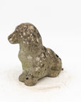 Vintage Reconstituted Stone Dog, English Mid 20th C.