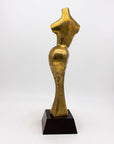 Modernist Style Female Brass Sculpture, USA 1970s