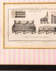 Bench with Arm Rests, 1780-96, Reproduction Print C. 2005