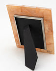 Genuine Pink Quartz/Glass 5” x 7" photo frame by Tozai Home, 2015