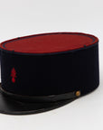 Vintage French Military Academy Officers Hat, Mid Century