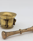 Antique Vintage Brass Mortar and Pestle