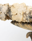 Carved Marble Shaped Neoclassical Urn, Italy 19th Century