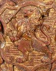 English Heraldic Plaque with Lions, Early 20th Century