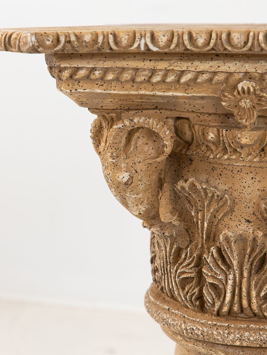 Lucite and Limestone Column or Pedestal