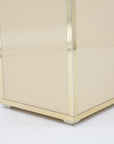 Ivory Colored Glass Table Lamp, 20th century