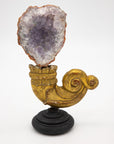 Reclaimed gilt fragment with pale amethyst