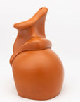 Modern Sculptural Terracotta Vase, England 1980s