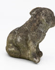 Vintage English Bulldog or Pug Dog Stone Garden Statue, English mid 20th C.