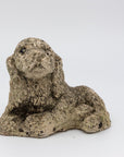 Vintage Reconstituted Stone Puppy or Dog Spaniel Garden Ornament, 20th Century