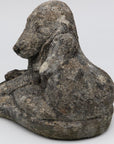 Reconstituted Stone Dog Spaniel Garden Ornament, England 20th Century