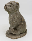 Composite Stone Bull Dog Garden Ornaments, England 1970s