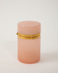 Antique French Pink Cylindrical Opaline Box, Early 20th C.