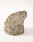 Reconstituted Stone Frog Garden Ornament, England 1960s
