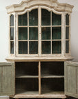 Early 19th century Swedish Vitrine White Painted Pine