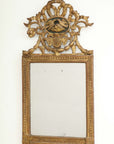 Mirror with lovebird crown