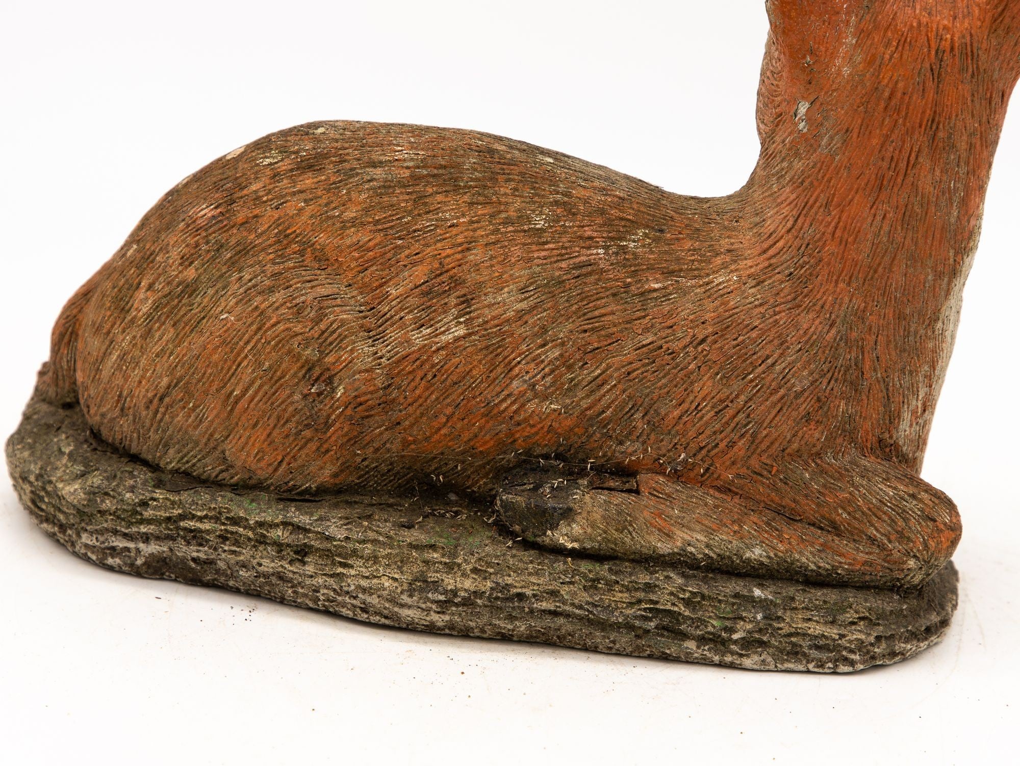Brown Painted Doe or Deer Garden Ornament