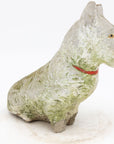 White Westie Dog Garden Ornament Reconstituted Stone, English Mid 20th C.