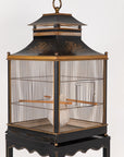 Regency Style Tole Birdcage on Stand, USA, 20th Century