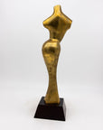 Modernist Style Female Brass Sculpture, USA 1970s