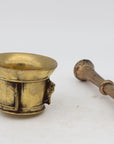 Antique Vintage Brass Mortar and Pestle