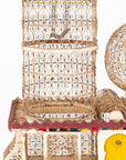 Polychrome Wire Birdcage, French 20th-Century