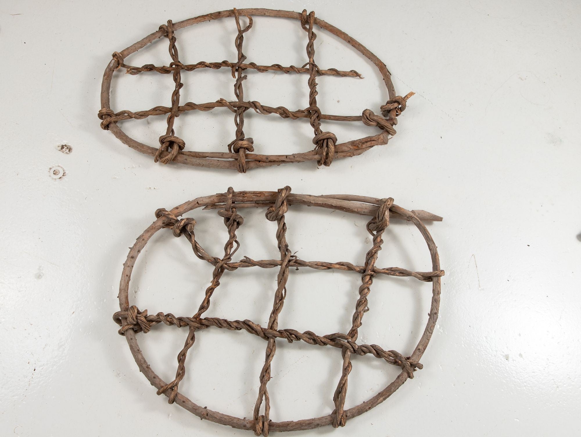 Pair of Vintage Swedish Snow Shoes, early 20th Century