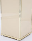 Ivory Colored Glass Table Lamp, 20th century