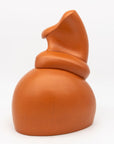 Modern Sculptural Terracotta Vase, England 1980s