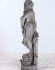 Limestone Garden Figure of Standing Neptune or Poseidon, Denmark circa 1930–50
