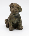 Reconsitituted Stone Puppy or Dog Garden Ornament, England Mid 20th C.