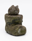 Composite Stone Kitten in Boot Garden Ornament, English 20th Century