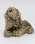 Vintage Reconstituted Stone Puppy or Dog Spaniel Garden Ornament, 20th Century