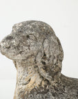 Reconstituted Stone Dog Spaniel Garden Ornament, England 20th Century