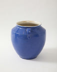 Blue Pottery Urn with Handles, France mid 20th C.