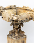 Carved Marble Shaped Neoclassical Urn, Italy 19th Century