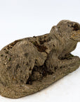 Reconstituted Stone Dog Spaniel Garden Ornament, England 20th Century