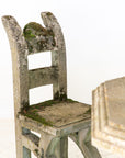 Brutalist Style Concrete Table and set of Four Chairs, England 1960s