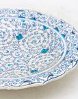 Vintage Iznik Plate in Turquoise, Blue, Cream, Early 20th C. Turkey