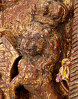 English Heraldic Plaque with Lions, Early 20th Century