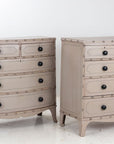 Pair of Painted Faux Bamboo Dressers French, Late 19th century