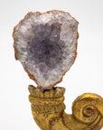 Reclaimed gilt fragment with pale amethyst